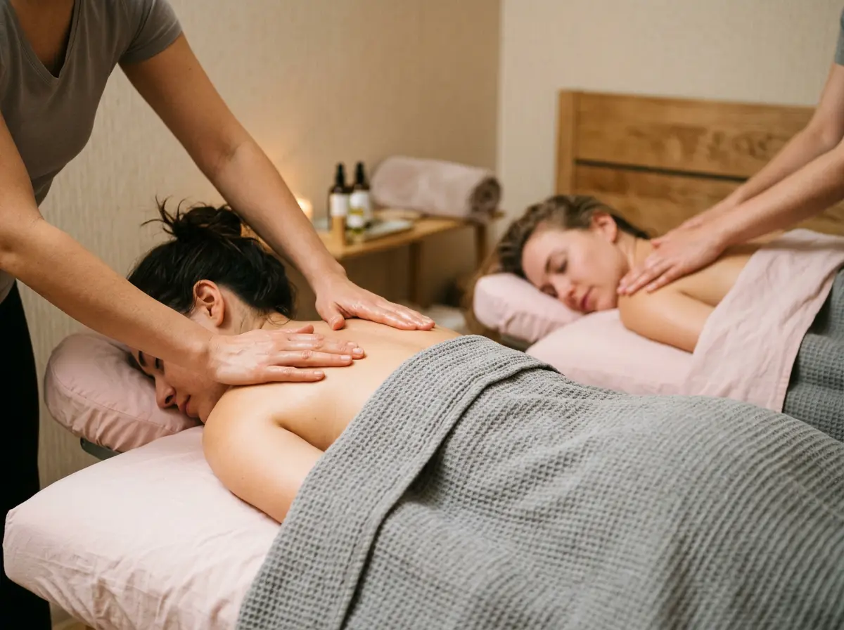Special wellness package treatment space for two guests